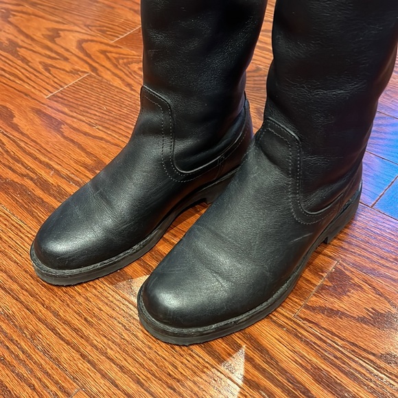 Roots black leather knee high boots - Picture 2 of 5